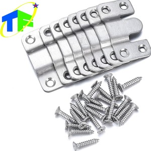 Flush Mount <strong>Bracket</strong> Concealed Interlocking Hang Buckle Hanging for Pictures Mirrors Frames <strong>Headboard</strong> Furniture Connector Hangers