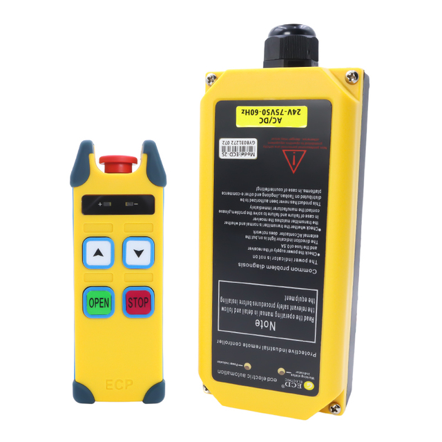 Manufacturer 24V 36V Universal Industrial Remote Control 2 Buttons Radio Overhead Crane Remote Controller