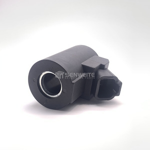 Vanne solénoïde Senwitt 27W 12V 24V avec bobine pilote pour excavatrice EC360B EC380D, pièces hydrauliques - Product Image 2