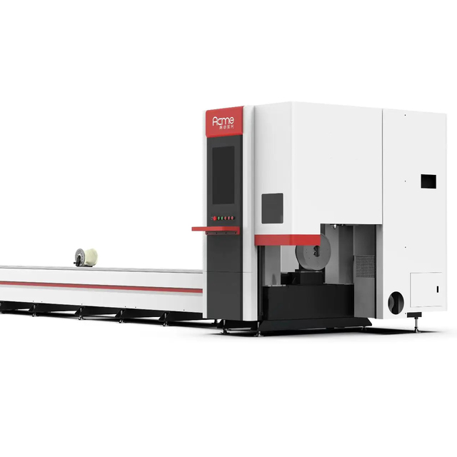 ACME Laser 3kw MAX G5 6m 9m 12m Tube Fiber Laser Pipe Cutting Machine with 120mm 170mm 250mm Chucks