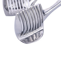 Trancheuse à tomates en alliage d'aluminium, coupe-citron, pinces à fruits rondes multifonctionnelles pour kiwi, oignon, gadget de cuisine