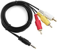Câble audio-vidéo durable à 6 fiches RCA pour lecteur DVD de voiture, connexion vidéo