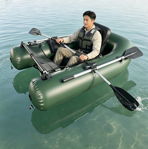 Bateau <span class=keywords><strong>de</strong></span> <span class=keywords><strong>pêche</strong></span> gonflable portable, flotteur individuel <span class=keywords><strong>avec</strong></span> pagaie pour la <span class=keywords><strong>pêche</strong></span> en lac, rivière et activités <span class=keywords><strong>de</strong></span> plein air - Product Image 1