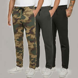 Venta al por mayor directa de fábrica: Pantalones de senderismo y trabajo elásticos dinámicos de primavera y otoño, rectos, de lona de algodón con forro polar, lavado a la piedra, con cordón, de corte medio. - Product Image 3