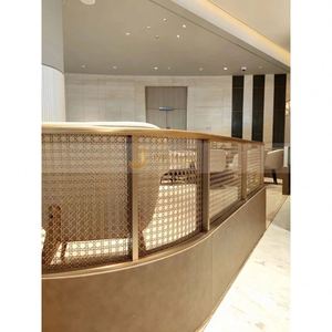 ANN2168 Modern Washable Coated Multi-Functional Durable 304 Stainless Steel Gold Custom <b>Room</b> <b>Divider</b> Screen Partition - Product Image 5