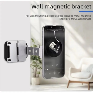 Support de téléphone magnétique multifonctionnel en métal avec poignée antidérapante en silicone pour téléphone, tablette et bureau - Product Image 3