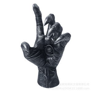 Décoration murale griffe de démon en résine synthétique, forme irrégulière, décoration d'Halloween pour la maison, style bohème, art pour salon - Product Image 5