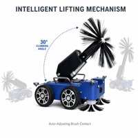 RJ-BOT 2026 Nouveau Robot de Nettoyage de Conduits d'Air Climatisé Télécommandé Q38 pour l'Inspection des Conduits de Ventilation CVC