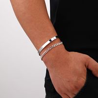 Ensemble de bracelets joncs torsadés Figaro multicouches et chaînes serpent, plaqué or, bijoux unisexes, cadeau de mode, vente en gros