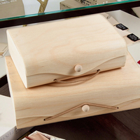 Boîte Cadeau en Écorce de Bouleau en Bois à Texture Naturelle, Poli, avec Placage en Bois, Idée Cadeau Tendance et Vente Chaude