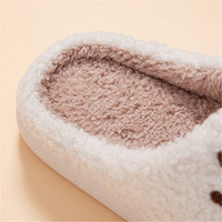 Automne/hiver chaud drôle mignon coton imprimé Animal pour pantoufles fermé lapin Demu visage noir mouton Capibala teckel pour l'automne
