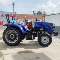 Forte puissance 80 HP charrue pose tracteurs rizière ferme tracteur à roues multifonctionnel remplaçable accessoire tracteurs cultivateur