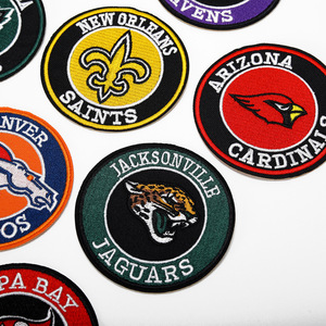 Parches Bordados Personalizados de Fábrica para Béisbol y Fútbol Americano, Parches Termoadhesivos Hechos a Mano para Equipos Deportivos, para Camisetas y <span class=keywords><strong>Gorras</strong></span>, Tela de Sarga - Product Image 3