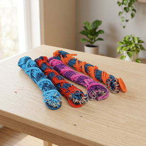 Vente en gros de filets à foin pour chevaux BLUHORSE BH-909 en nylon avec 28 anneaux, 42 pouces, résistants, durables, colorés, filet d'alimentation de qualité supérieure, emballage en boîte - Product Image 3