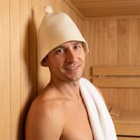 Gorro de Sauna de Fieltro Reciclado Verde al por Mayor con Logotipo Personalizado OEM ODM Directo de Fábrica para Baño de Vapor y Spa, Ideal para Banya Rusa