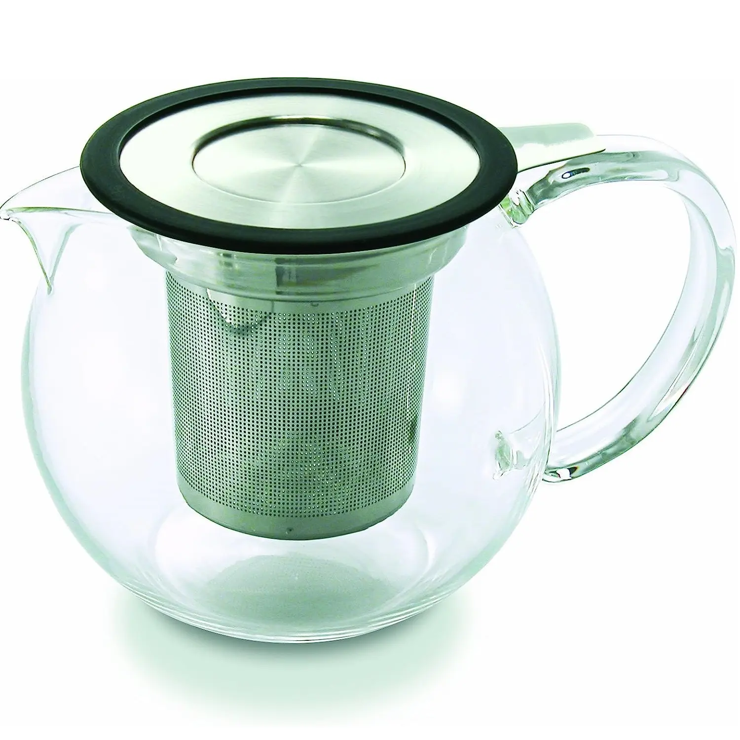 600ml 800ml New Design Stovetop Safe Glass Tea Kettle Tea Maker Glass Teapot with Stainless Steel Infuser Strainer