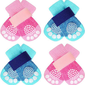 नई डिजाइन बेच सबसे अच्छा डबल साइड विरोधी पर्ची कुत्ते मोजे पर समायोज्य पट्टियाँ और रबर के साथ कुत्तों के लिए मोजे बिक्री - Product Image 2