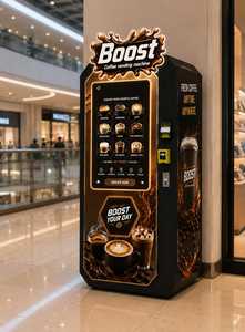 เครื่องจำหน่ายกาแฟอัตโนมัติเชิงพาณิชย์ หน้าจอสัมผัส เครื่องชงกาแฟแบบ Bean-to-Cup ระบบจัดการผ่านคลาวด์ รองรับการชำระเงินหลากหลายรูปแบบ - Product Image 3
