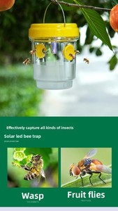 Trappola per api, vespe e mosche della frutta ad energia solare in ABS, impermeabile IPX4, per uso in frutteto, disponibile in magazzino - Product Image 5