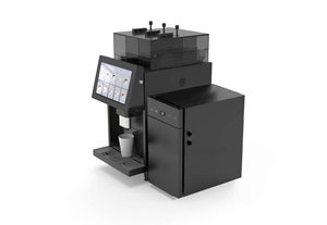 Machine à café à grains à double réservoir : sélection de deux saveurs, réfrigérateur à lait intégré et auto-nettoyage - Product Image 2