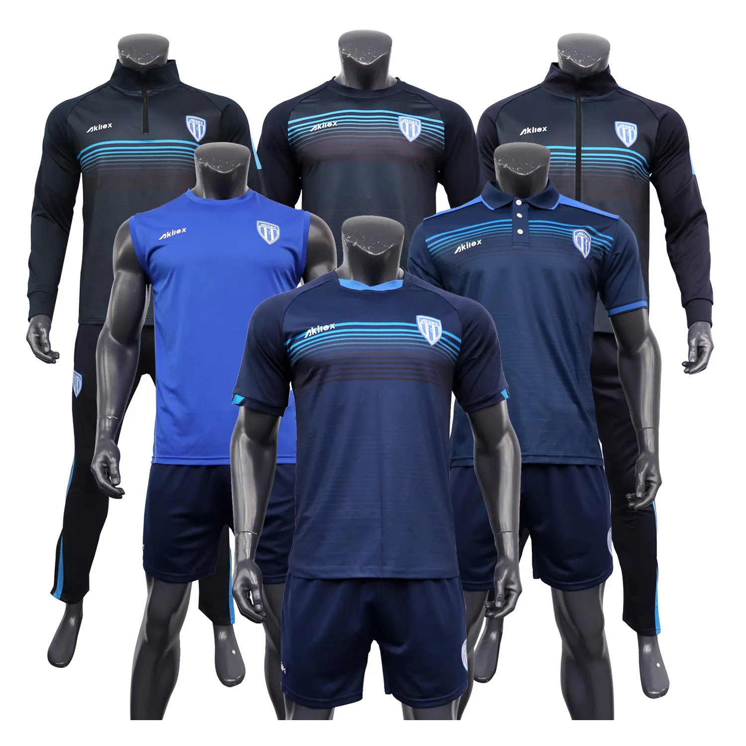 Premium factory Akilex custom new arrival 2022 Sublimation football soccer kits team top quality training
