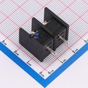 WJ55C-B-10.0-2P Barrier Terminal Block Through hole Component (THT),P=10mm Connector Two Sides 10mm 1x2P Straight Pin - Product Image 2