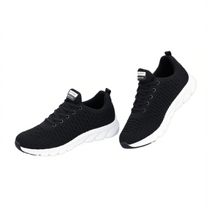 Zapatos Casuales de Mujer Estilo Coreano, Diseño a Cuadros, Parte Superior de PVC, Banda Elástica, Tacón Plano, Deportivos y Cómodos para Todas las Temporadas - Product Image 1