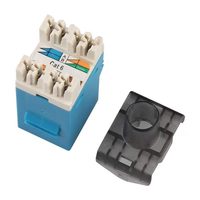 Conector Keystone Modular Hembra RJ45 Cat6 Personalizado SETO 8P8C, Conector de Empuñadura PC+Bronce Fosforoso de Alta Calidad para Ethernet E1