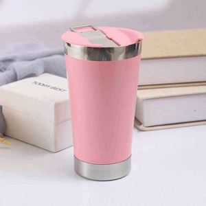 Modern Stainless Steel Beer Mug with Thermal Insulation and <b>Large</b> Capacity - Product Image 5