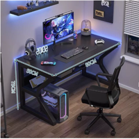 Bureau de jeu extensible en métal ergonomique avec chaise et design moderne