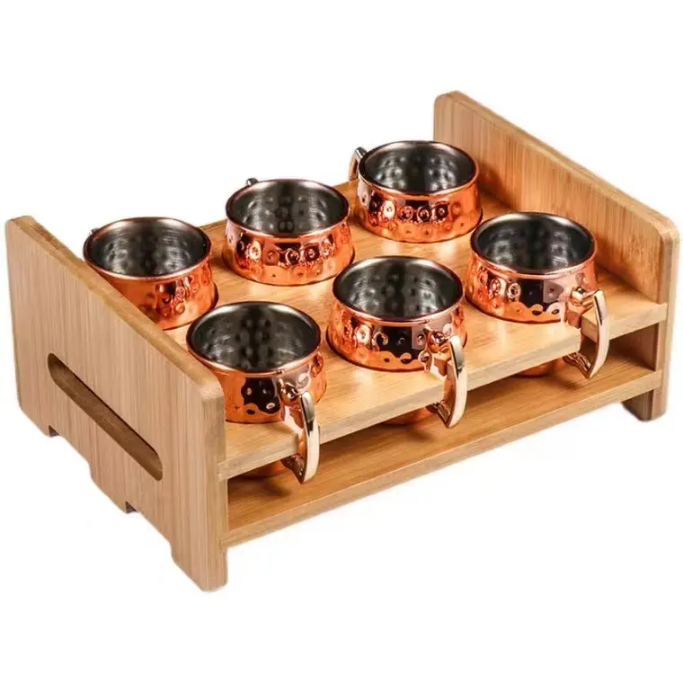 304 Stainless Steel Mini Moscow Mule Mug Holder Set Suitable for Home Bar Parties