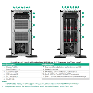 Servidor en Torre Proliant ML110 Gen11, Procesador Xeon, PCIe 5.0, 1TB, Memoria RAM DDR5, en Stock - Product Image 5