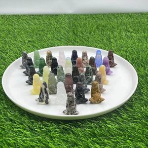 Pierre précieuse semi-précieuse naturelle de 1,5 pouce (40 mm) pour la lithothérapie, artisanat en cristal Gaea, sculptures en améthyste, cadeaux en cristal - Product Image 1