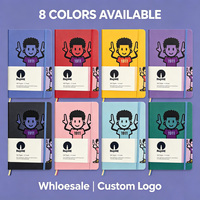 Cuaderno A5 de Cuero Suave con Impresión Personalizada, Banda Elástica y Bolsillo Interior, Agenda Diaria Profesional