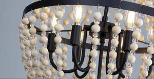 Lampadari moderni in legno di arte retrò americana in legno <span class=keywords><strong>design</strong></span> lampadari moderni lampade a sospensione <span class=keywords><strong>soggiorno</strong></span> grande <span class=keywords><strong>lampadario</strong></span> 2021 - Product Image 6
