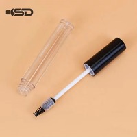 Tubes en plastique transparents de 3 ml et 4 ml à faible MOQ pour cosmétiques et soins de la peau, tubes vides pour sérum pour cils, boîte en plastique avec brosse à cils