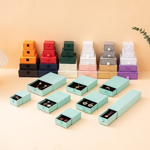 High Quality Stock Solid Color Jewelry Box Drawer Box for Packaging Rings, Necklaces, Bracelets and Other Accessories - Product Image 5