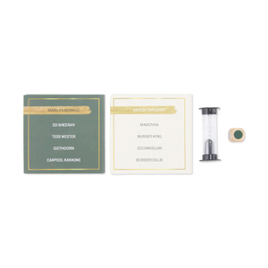 Weet Jij Het Party <span class=keywords><strong>Quiz</strong></span> Card Game Luxury Dark Green Gold Foil Box Board Game Set with Hourglass & Dice - Product Image 3