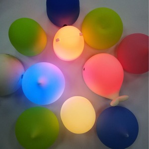<b>Childrens</b> Silicone Night Light Round Tap Control Multicolored Led Battery Powered For Room Sleep Aid - Product Image 1