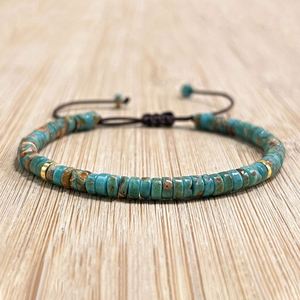 Bracelet en pierre naturelle avec perles de verre colorées, protection EMF, compatible FBA pour les grossistes, inspection par un tiers - Product Image 1