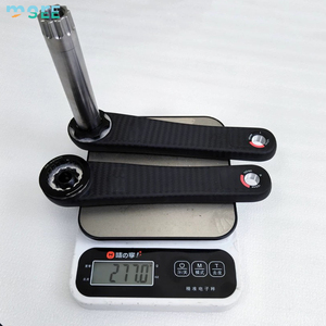 Manivelle SeeMore personnalisable OEM ODM 24 mm en titane et fibre de carbone, la plus légère, compatible avec le jeu de manivelle <span class=keywords><strong>Easton</strong></span> Spider pour vélos de route et de gravier - Product Image 4