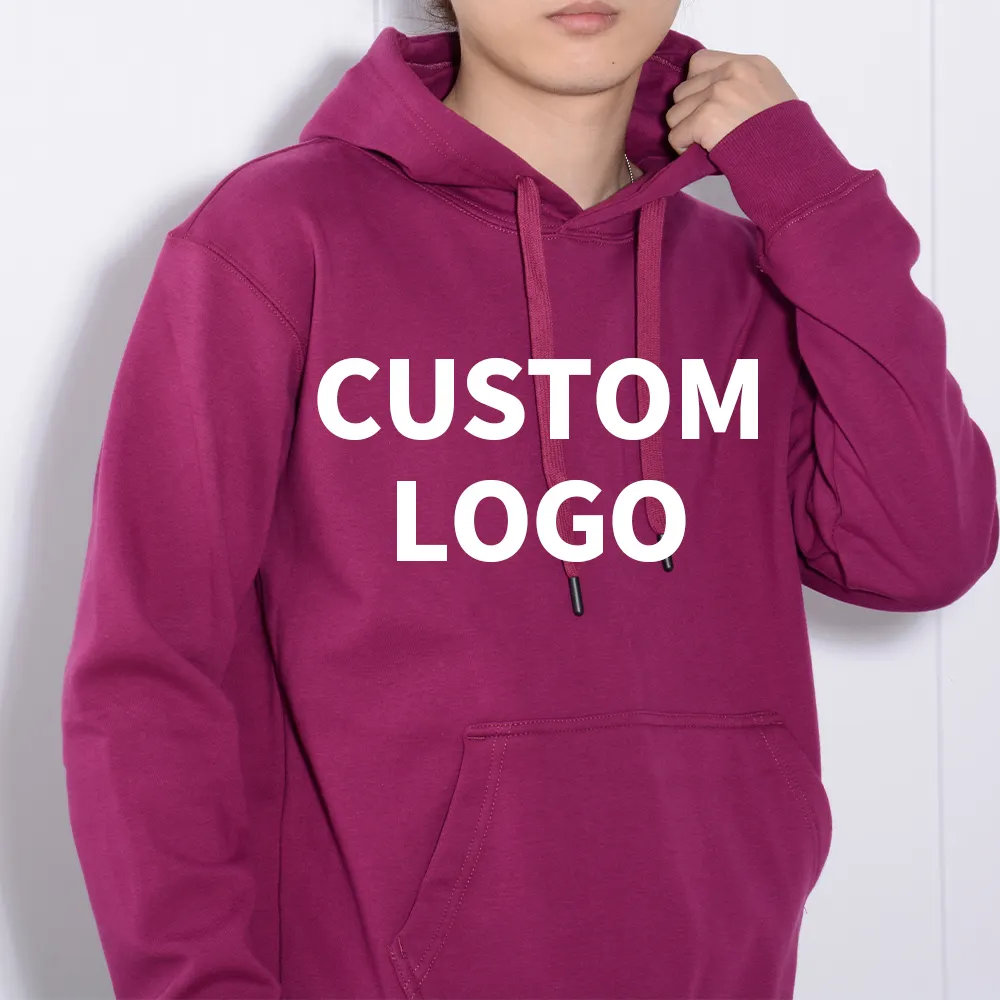 Yinmen gümüş tilki polar 400 GSM erkekler için yüksek kalite özel Logo Unisex Hoodies Logo baskı işlemeli