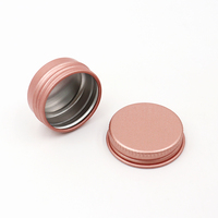 Boîte en aluminium ronde à visser de 5g, 10g, 30g, 60g, 100g, 120g, multicolores, vide, pour le stockage de cire, crème, baume à lèvres et cosmétiques