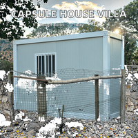 Maison capsule spatiale préfabriquée personnalisée pour villa hôtel Installation facile Petite école mobile Salon Cuisine Chambre Entrée