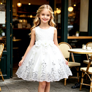 Robe de Mariage de Style Européen pour Fille, Jolies Robes Tutu d'Anniversaire pour Enfants de 2 à 12 Ans, Sans Manches - Product Image 2