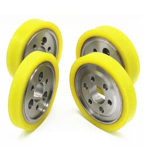 MDI Mechanische Geräte-Lenkrollen mit Edelstahl-PU-Antriebsrad Verschleißfeste Rollen Laufrollen Führungsräder - Product Image 5