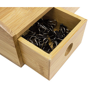 Organizador de Escritorio de Bambú con Cajón para el Hogar y la Oficina, Elegante Organizador de Escritorio - Product Image 6