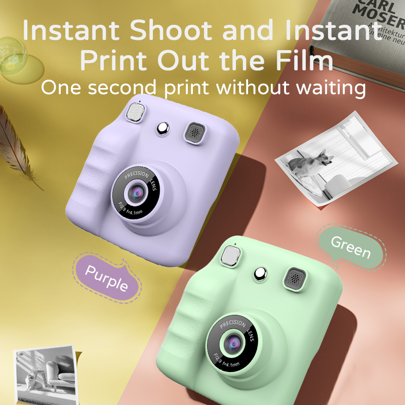 instant picture camera color in print