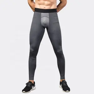 Gym Broek 85% Polyester 15% Spandex Custom Logo Sportkleding Basketbal Baselayer Workout Fitness Panty Mannen Compressie Legging