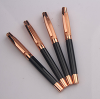 Stylo à bille en métal personnalisé de haute qualité avec une largeur d'écriture de 1,0 mm, stylo à bille personnalisé dans un coffret cadeau en cuir
